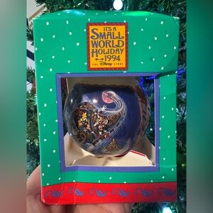 Vintage Disney It’s A Small World 1994 Mickey Mouse Christmas Ornament